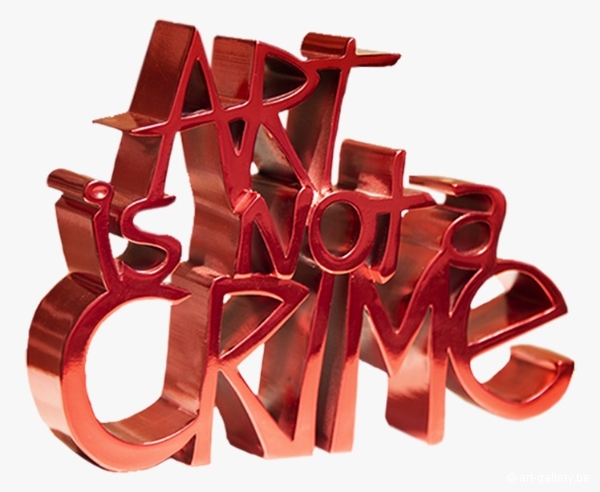 MR BRAINWASH - Art Is Not a Crime - Hard Candy - Red